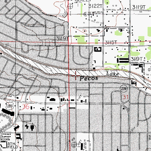 Topographic Map of Carlsbad Spring Number 5, NM