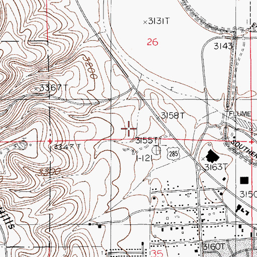 Topographic Map of Carlsbad Spring Number 16, NM