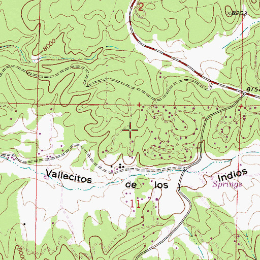 Topographic Map of Sierra de los Pinos, NM