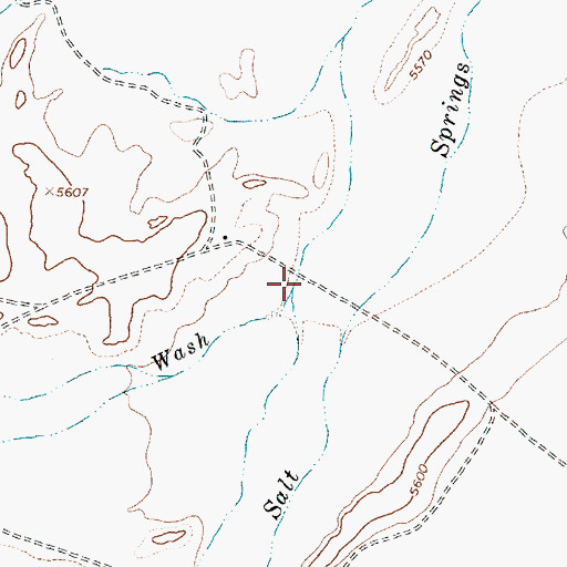 Topographic Map of Naschitti Wash, NM