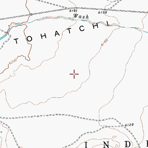 Topographic Map of Manuelito Spring, NM