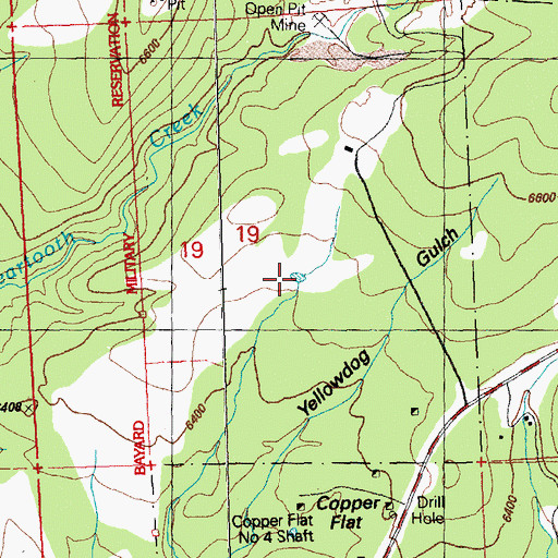 Topographic Map of Flat Tank, NM