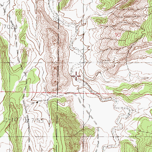 Topographic Map of Caada de la Cueva, NM