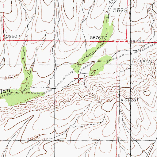 Topographic Map of Macho Creek, NM