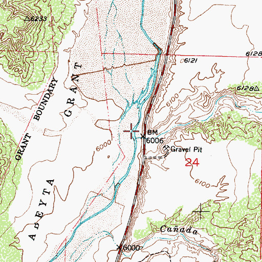 Topographic Map of Arroyo del Pueblo, NM