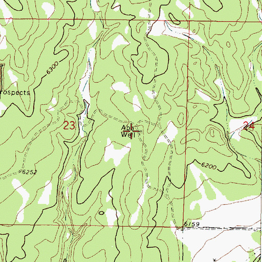 Topographic Map of Abo Well, NM