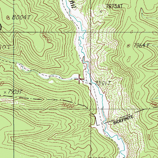 Topographic Map of Abreu Canyon, NM