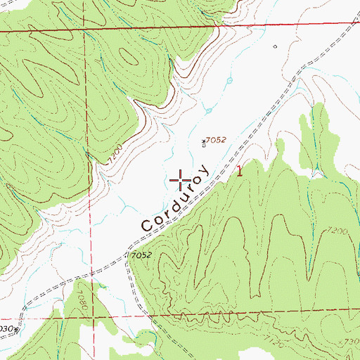 Topographic Map of Adams Canyon, NM