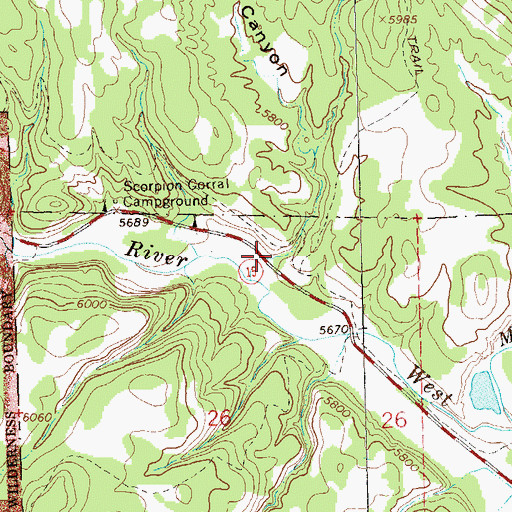 Topographic Map of Adobe Canyon, NM
