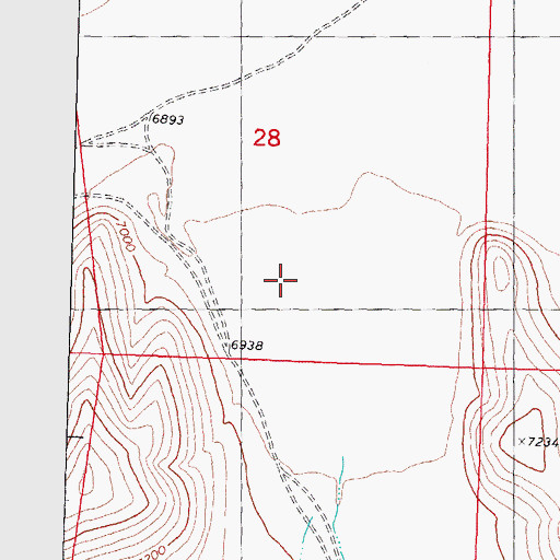 Topographic Map of Alamo Canyon, NM