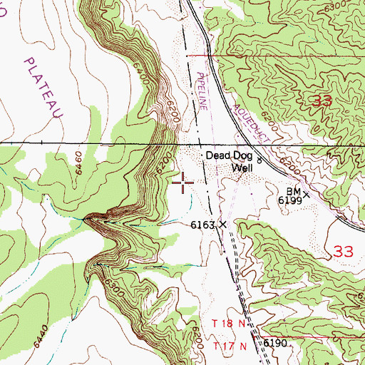Topographic Map of Alamo Creek, NM