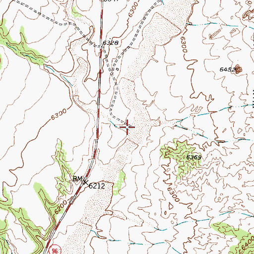 Topographic Map of Alamosa Canyon, NM