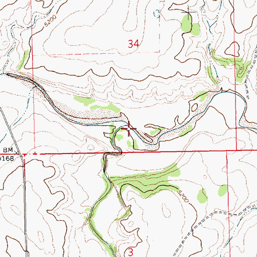Topographic Map of Alamosita Creek, NM