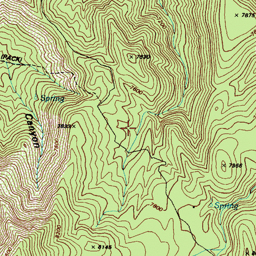 Topographic Map of Albuquerque Trail, NM