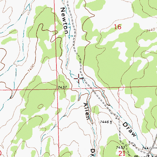 Topographic Map of Allen Draw, NM