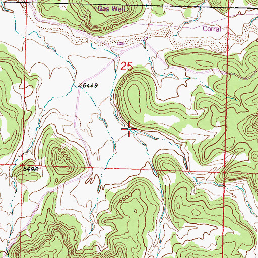 Topographic Map of American Canyon, NM