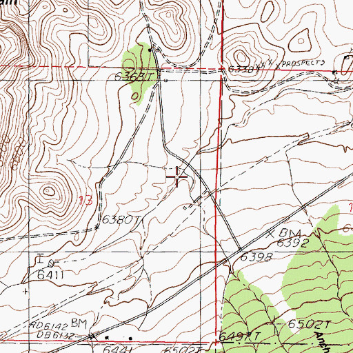 Topographic Map of Anchor Canyon, NM