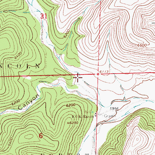 Topographic Map of Angel Canyon, NM