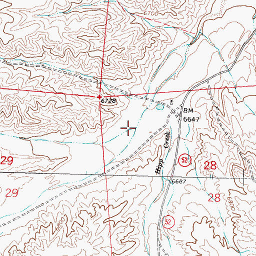 Topographic Map of Antelope Canyon, NM