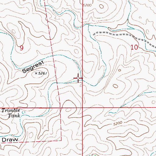 Topographic Map of Antelope Draw, NM