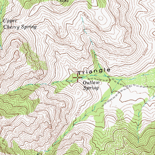 Topographic Map of Outlaw Spring, AZ