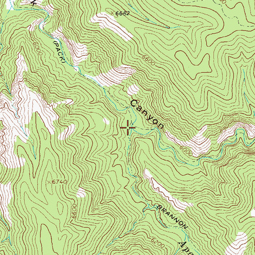 Topographic Map of Apache Creek, NM