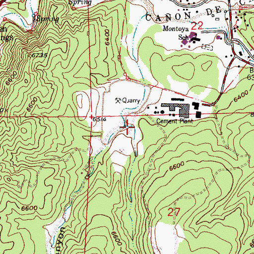 Topographic Map of Apachitos Canyon, NM