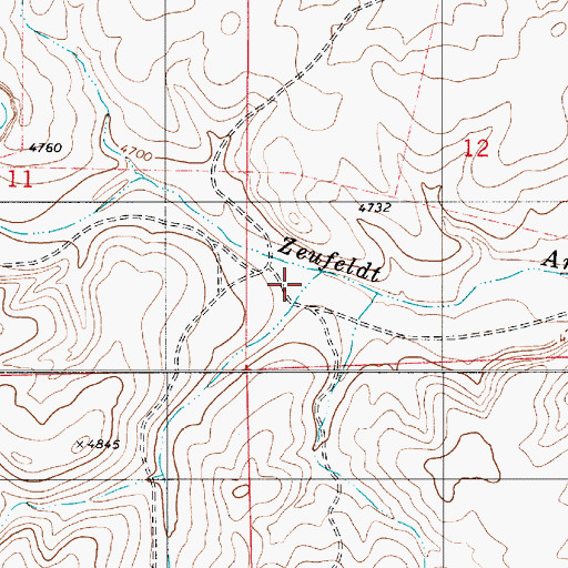 Topographic Map of Archuleta Creek, NM