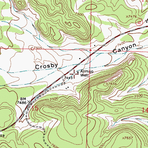 Topographic Map of Armijo Well, NM