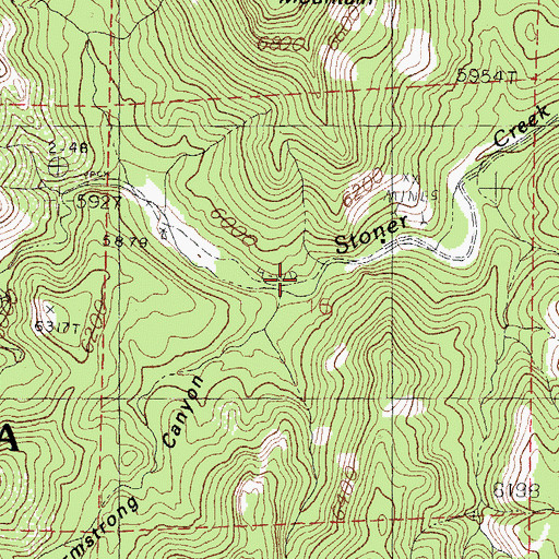 Topographic Map of Armstrong Canyon, NM