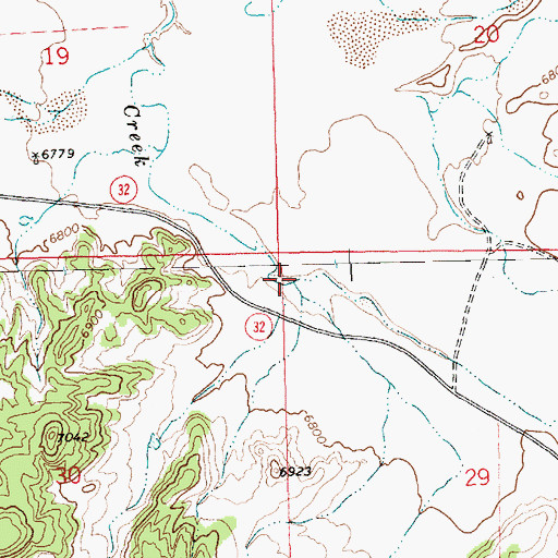 Topographic Map of Armstrong Canyon, NM