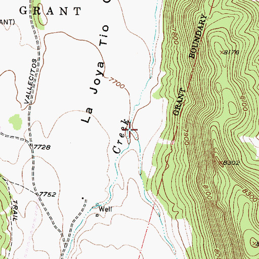 Topographic Map of Arroyo Anima, NM