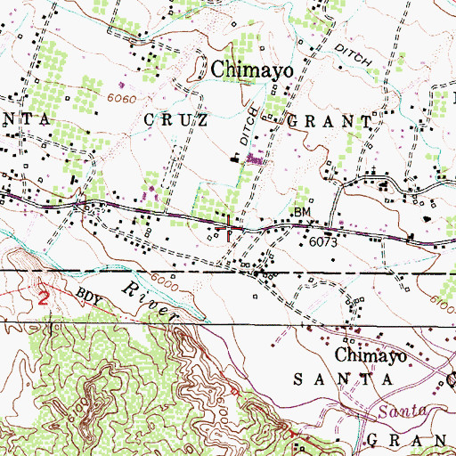 Topographic Map of Arroyo de los Alamos, NM