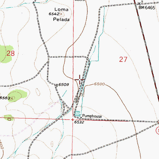 Topographic Map of Arroyo de los Cerritos, NM