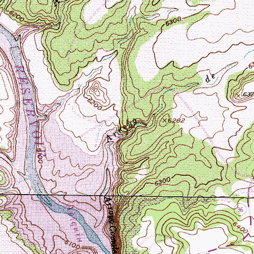 Topographic Map of Arroyo de Comales, NM