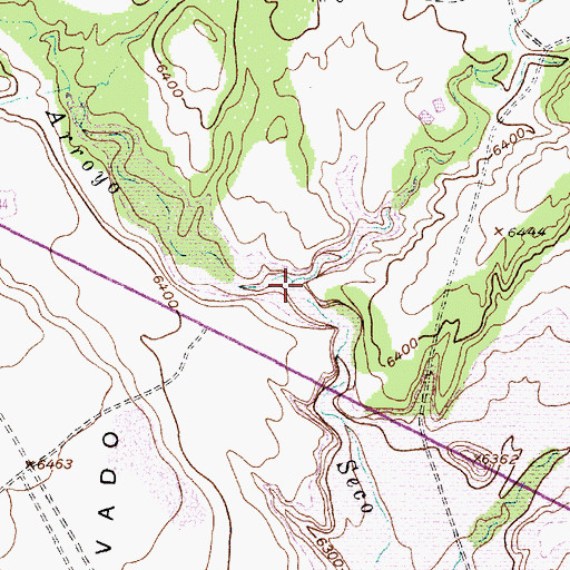 Topographic Map of Arroyo del Yeso, NM