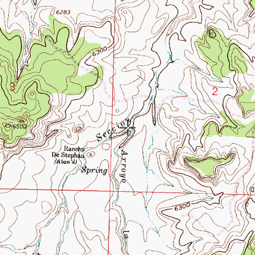 Topographic Map of Arroyo la Azabache, NM