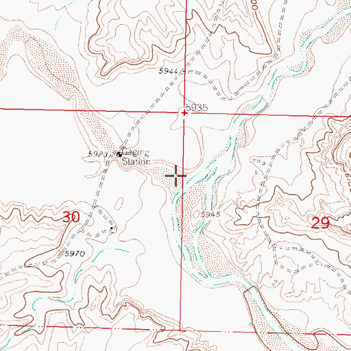 Topographic Map of Arroyo Chico, NM