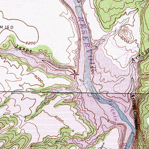 Topographic Map of Arroyo Jaspe, NM