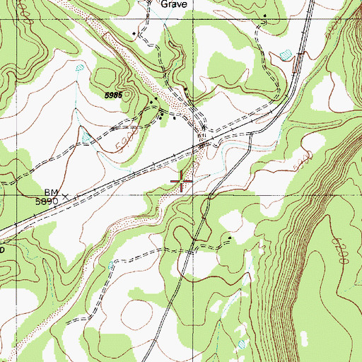 Topographic Map of Arroyo la Manga, NM