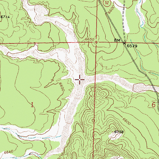 Topographic Map of Arroyo Montosa, NM
