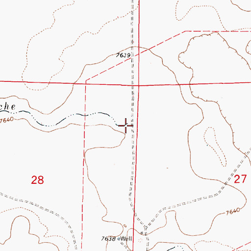 Topographic Map of Arroyo Punche, NM
