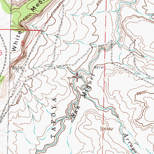 Topographic Map of Arroyo Sarcio, NM
