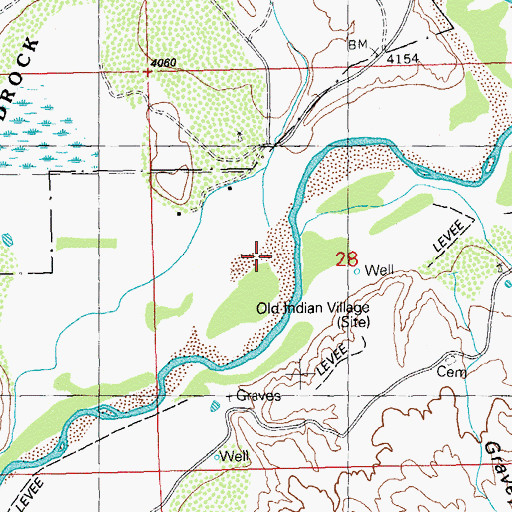 Topographic Map of Ash Creek, NM