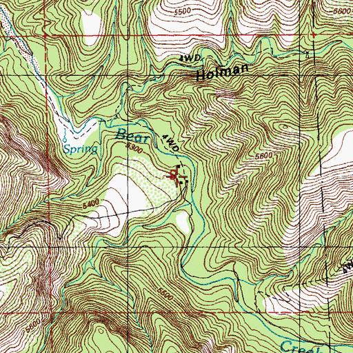 Topographic Map of Avery Ranch, NM