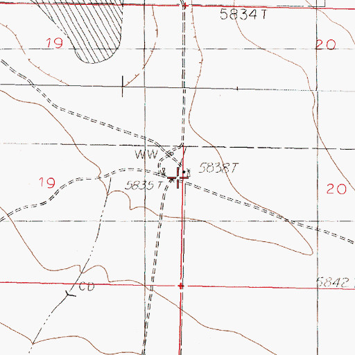 Topographic Map of B Kelly Ranch, NM