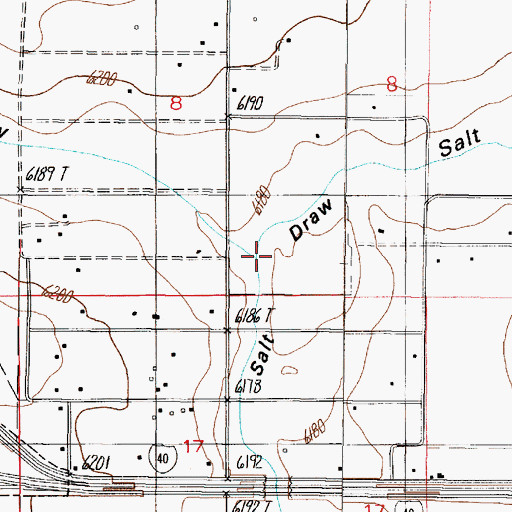 Topographic Map of Bachelor Draw, NM
