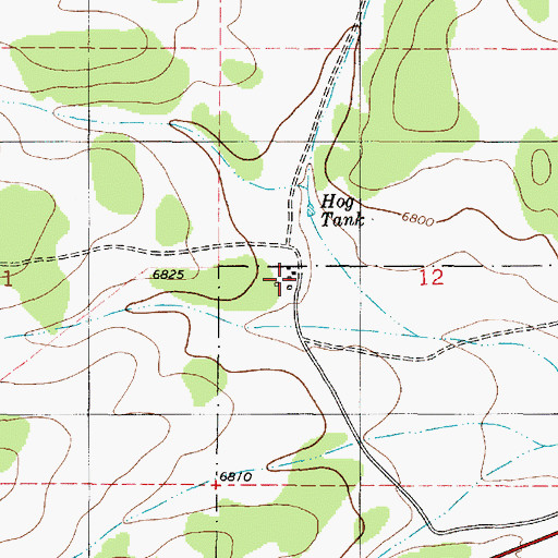 Topographic Map of Bagley Ranch, NM
