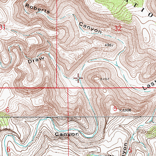 Topographic Map of Baker Pen Draw, NM