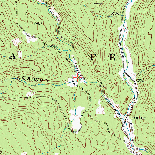 Topographic Map of Bales Canyon, NM